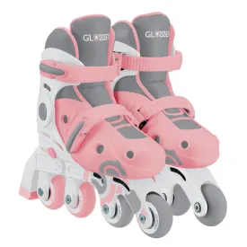 Globber Learning Inline Skates 2 In 1 - Pastel Pink