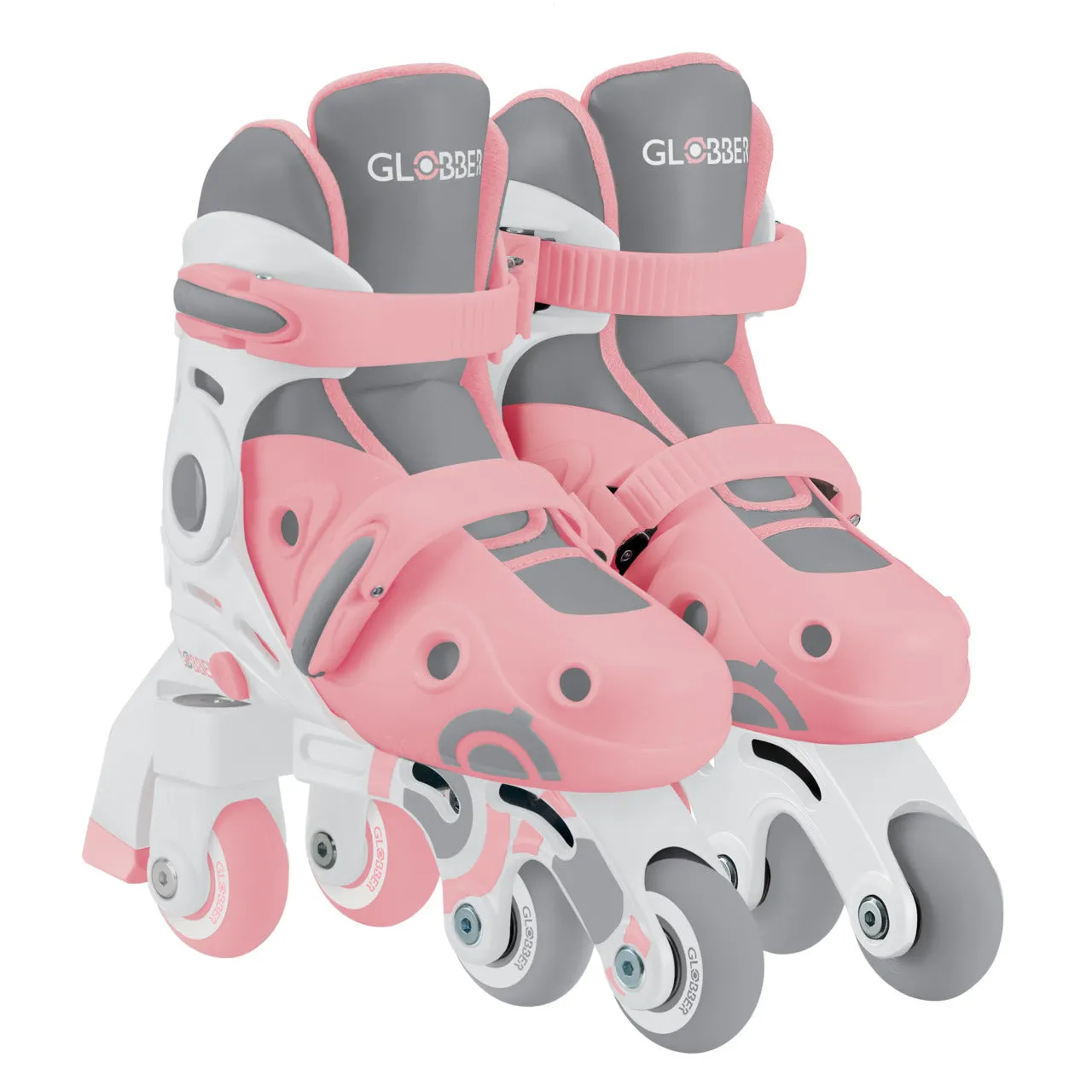 Globber Learning Inline Skates 2 In 1 - Pastel Pink