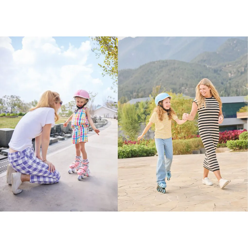 Globber Learning Inline Skates 2 In 1 - Pastel Pink