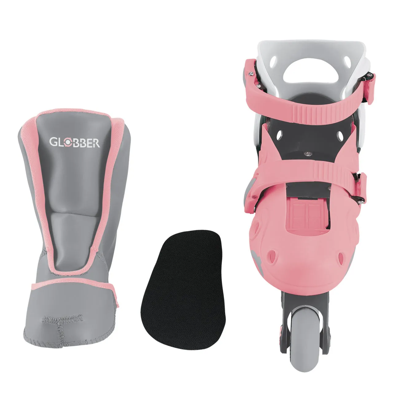 Globber Learning Inline Skates 2 In 1 - Pastel Pink