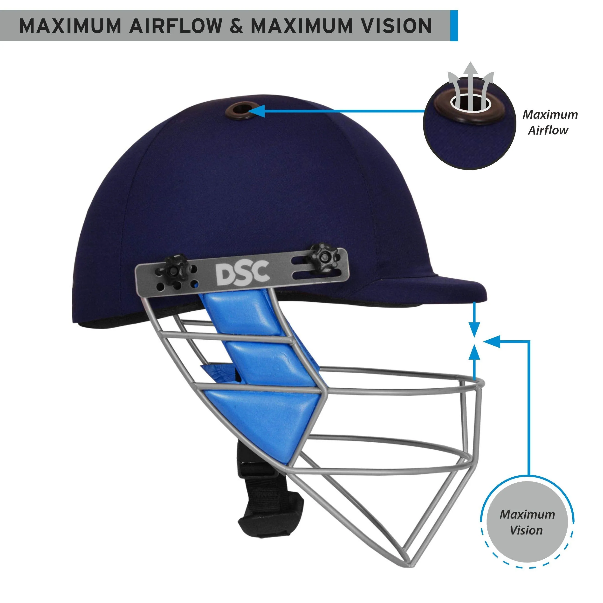 Guard Cricket Helmet Medium (Navy)