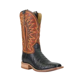 Hyer Men's Big Bow Black Caiman Cowboy Boot