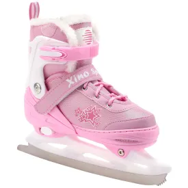 Ice Skates For Kids | Adjustable | Ankle Support | Pink