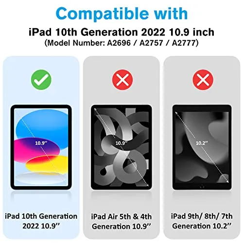 iPad 10th Gen 10.9" 2022 Slim Folio Protective Case with Pencil Holder | ProCase