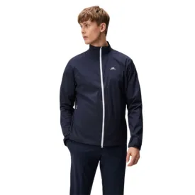 J Lindeberg Ash Lightweight Mens Packable Golf Jacket - Navy Blue