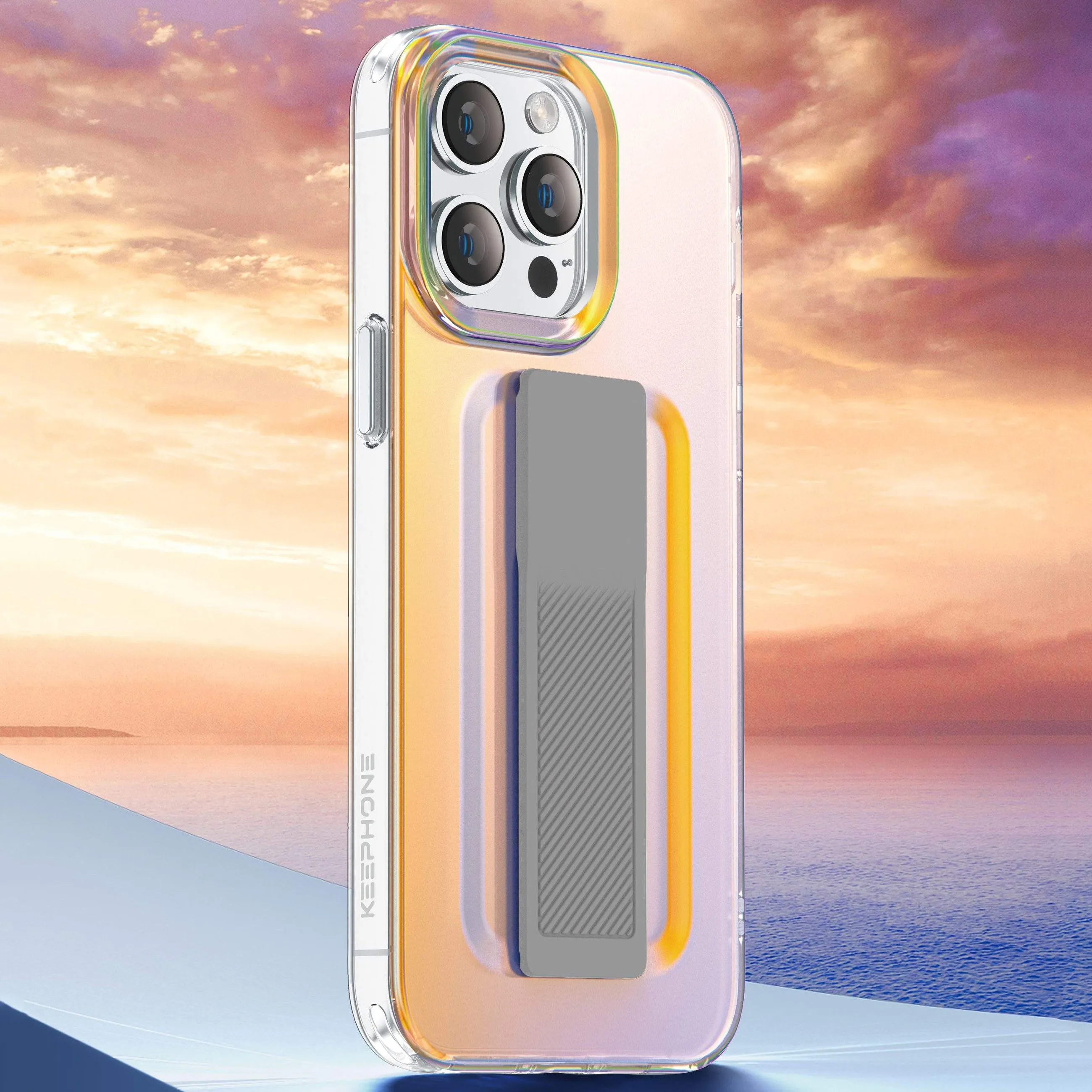 Keephone Heldro Elastic Grip Band Shockproof Case Cover
