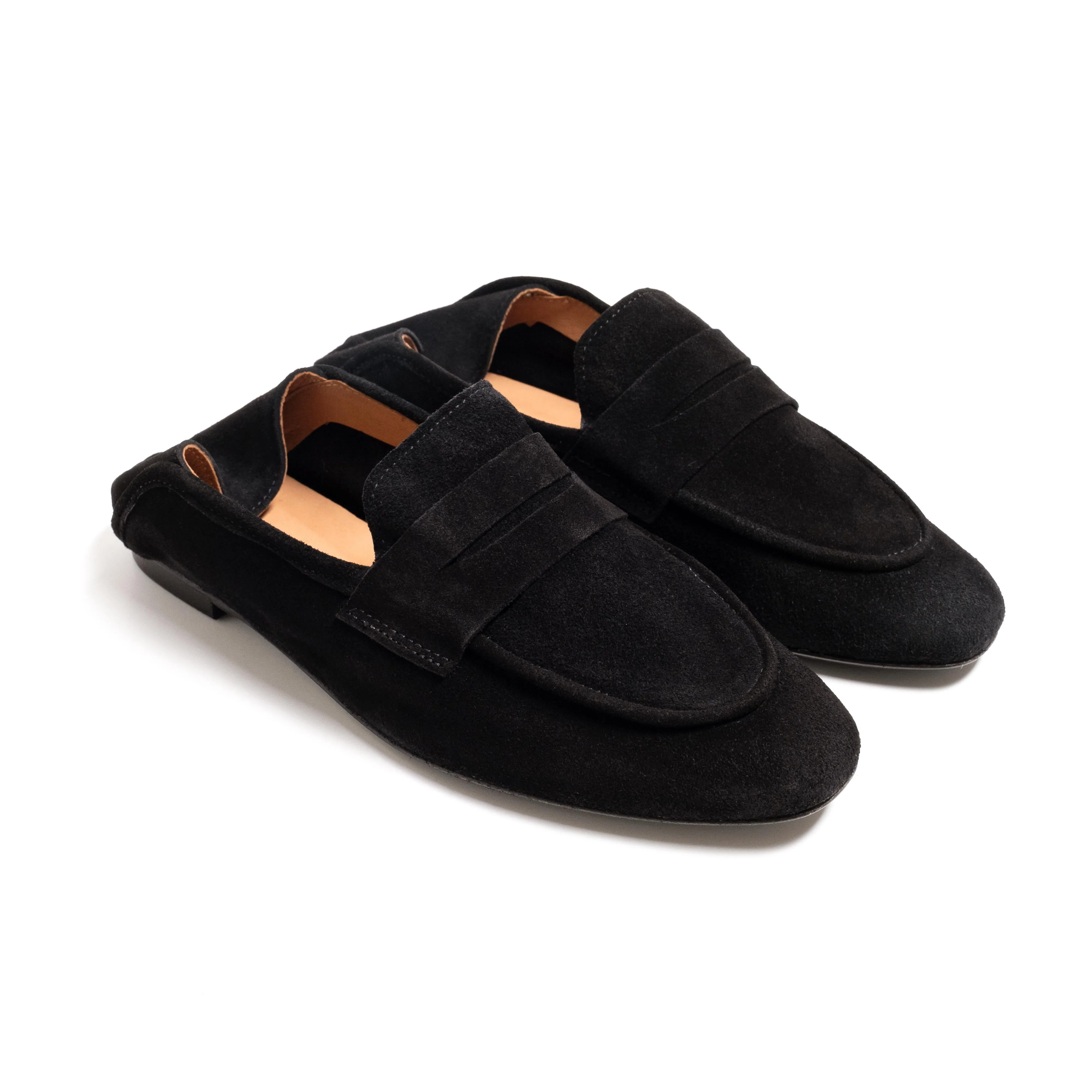 Lindsay Calf suede Black
