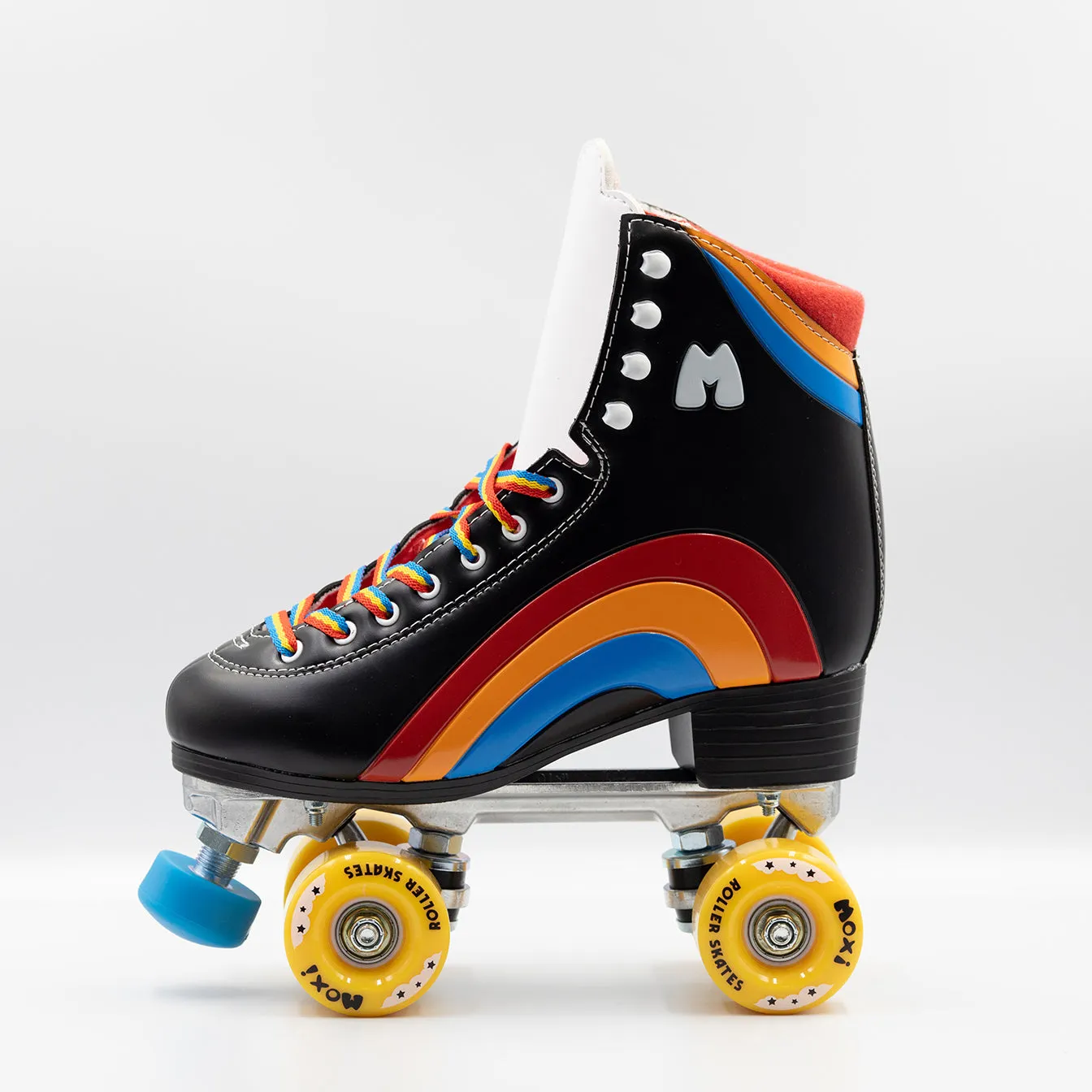 Moxi Roller Skates - Rainbow Rider Roller Skates - Asphalt Black