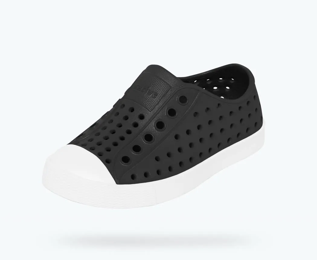 Native Shoes - Jefferson Kids-Jiffy Black/Shell White