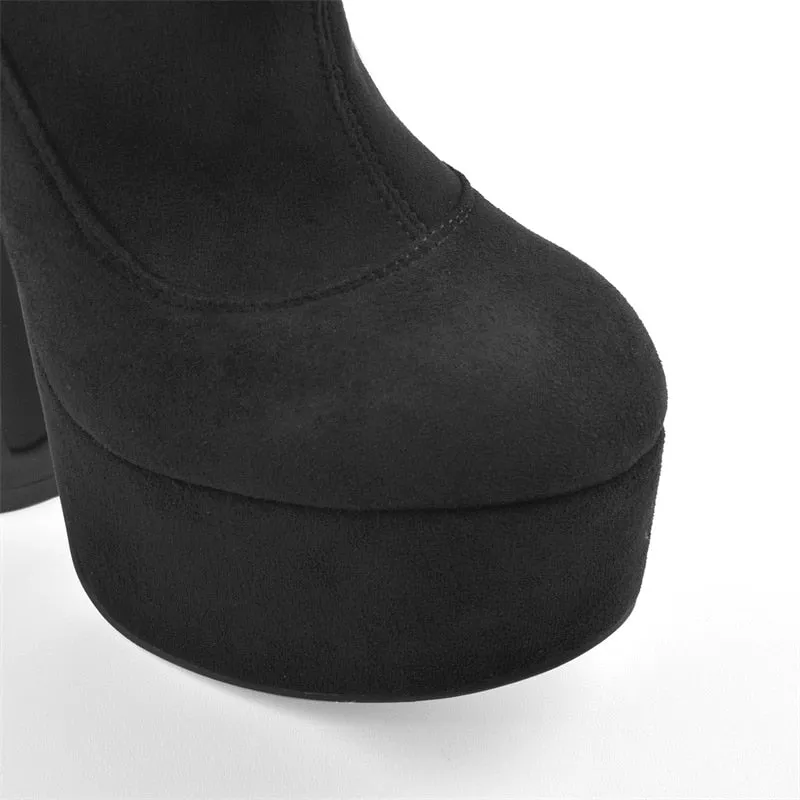 Platform Knee High Boots