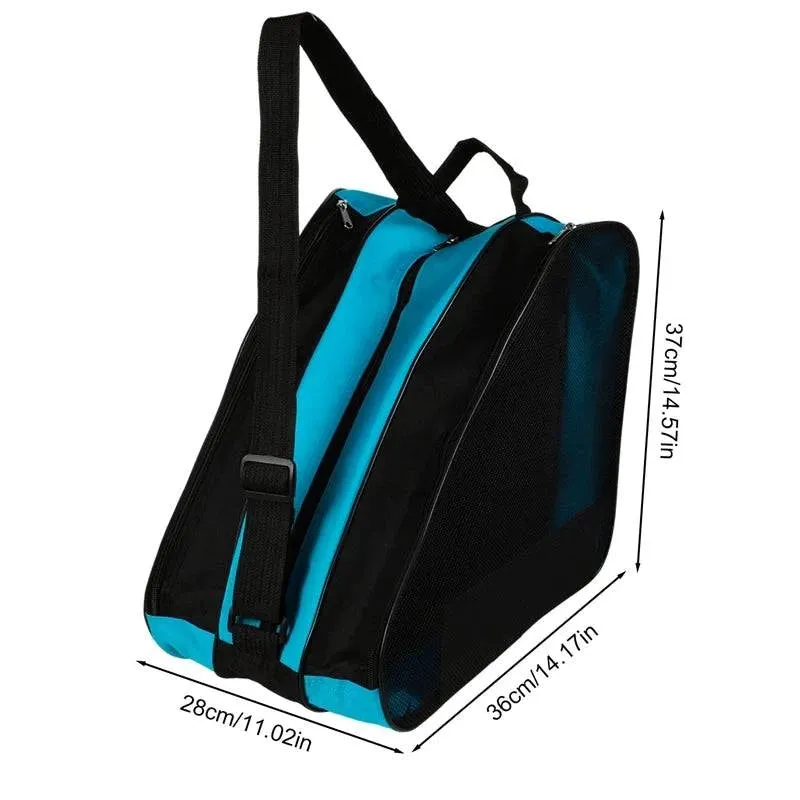 Portable Roller Skates Bag Ice Skating Bag Large Capacity Breathable Kids Inline Skates Bag Skates Storage Bag Skating Shoes Bag