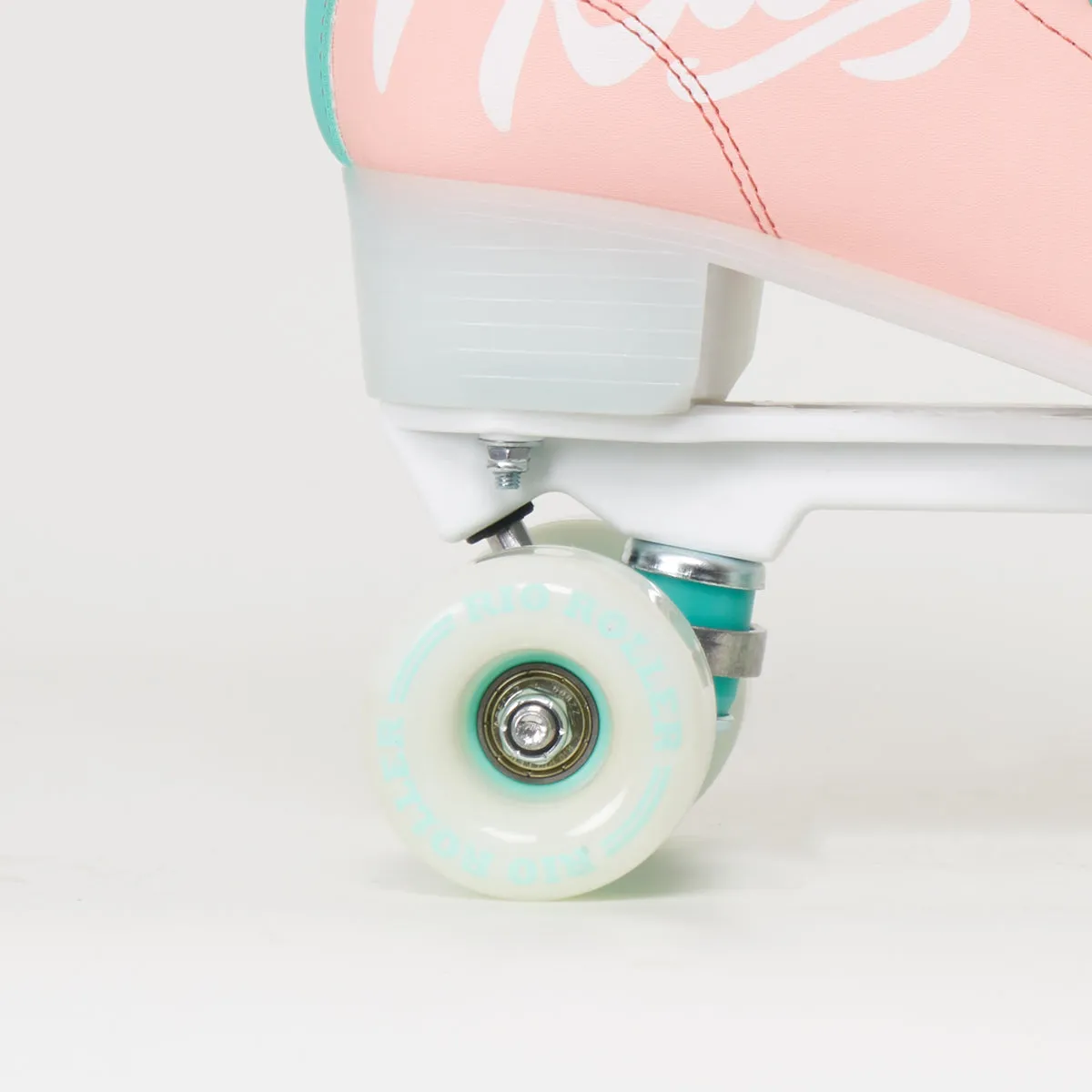 Rio Roller Script Rollerskates - Peach