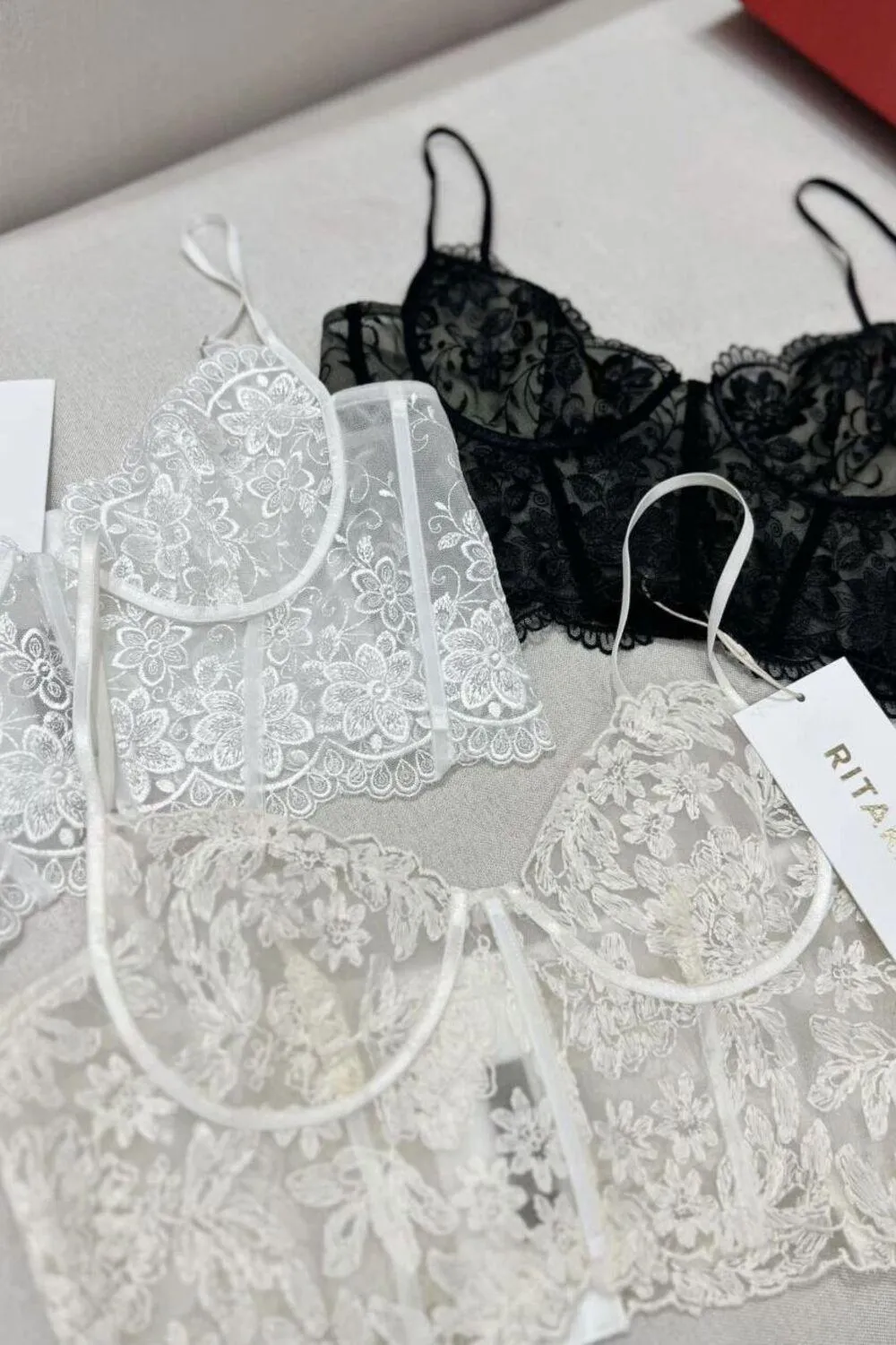 Rita Cropped Lace Bralette