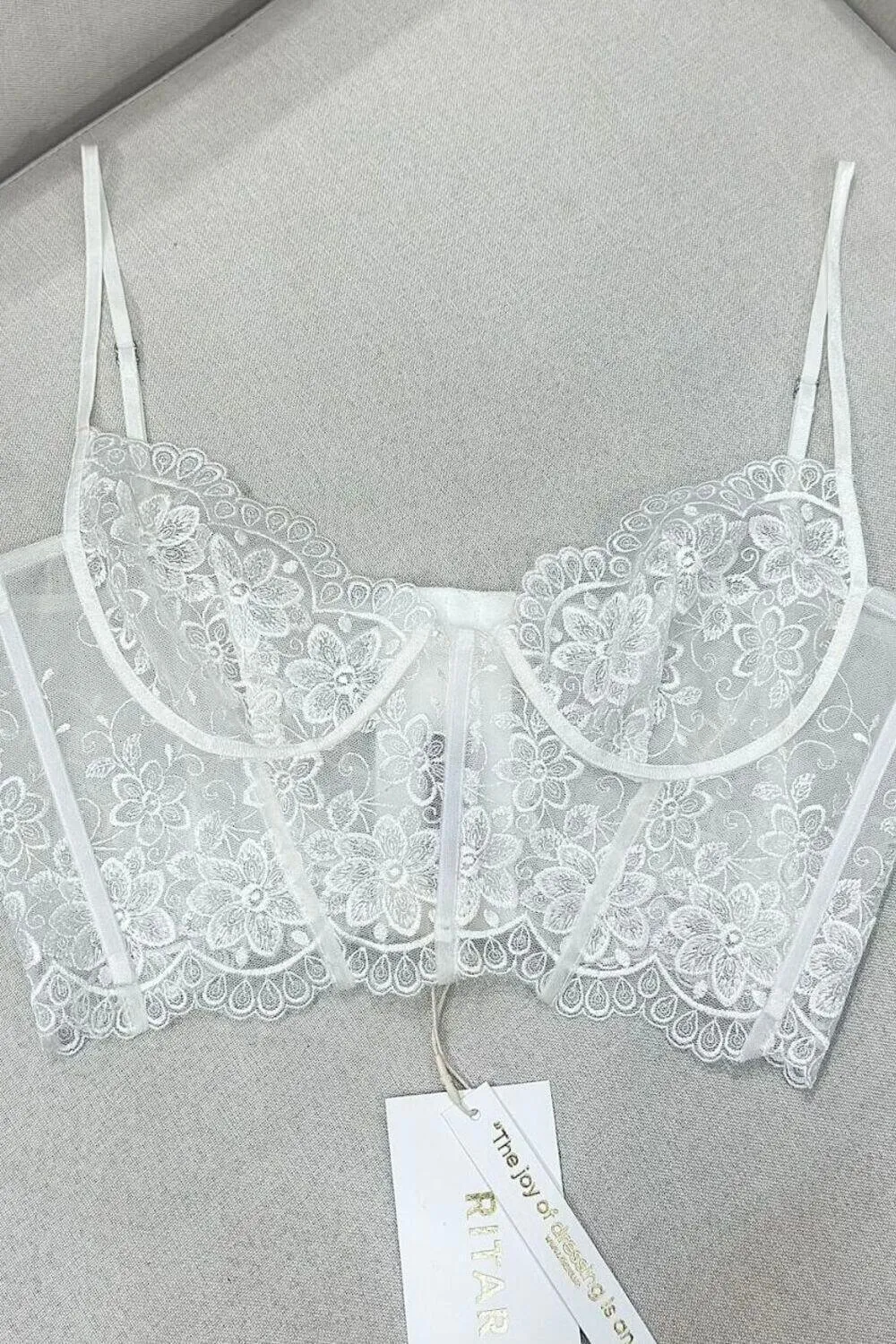 Rita Cropped Lace Bralette
