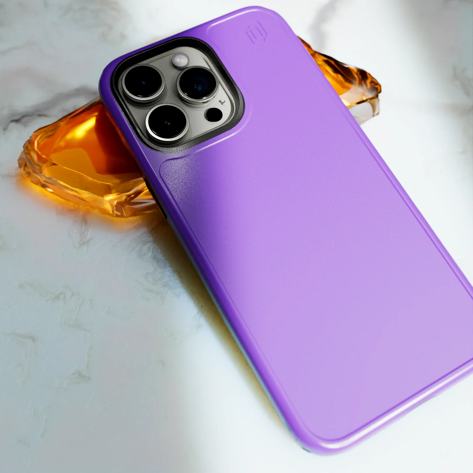 Shock-Absorbent Magsafe® Case for Apple iPhone 15 | Midnight Lilac | Fortitude Series
