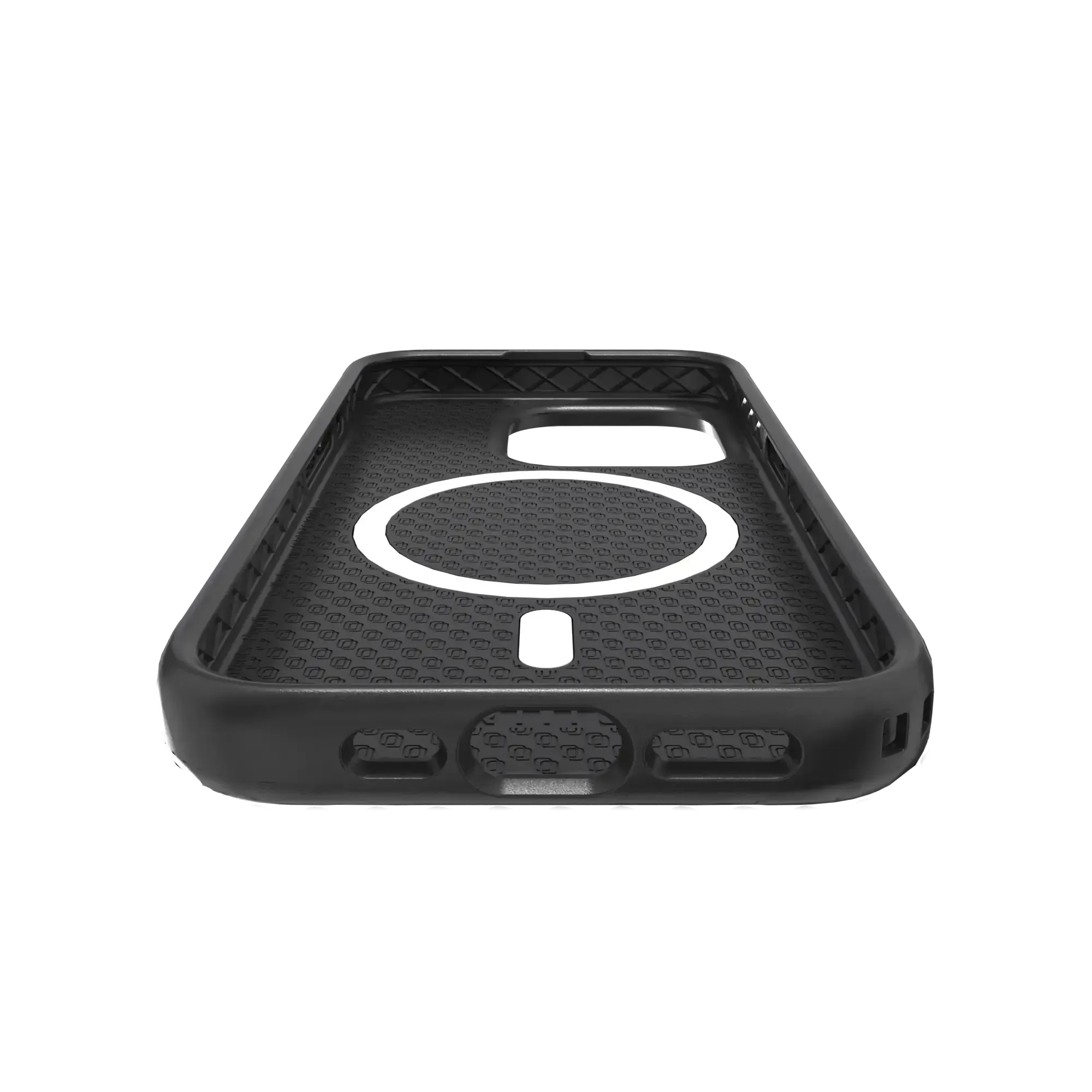 Shock-Absorbent Magsafe® Case for Apple iPhone 15 Pro | Onyx Black | Fortitude Series