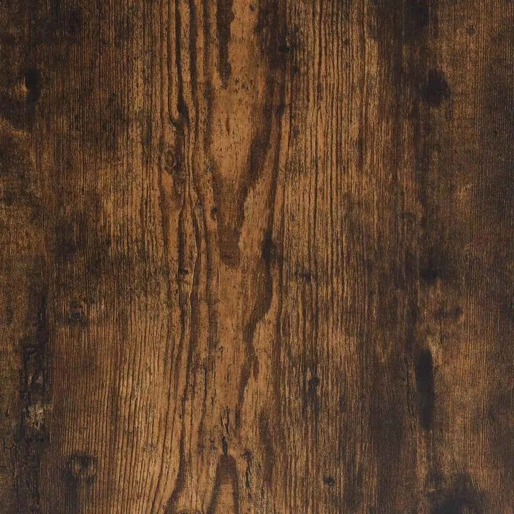 Shoe Bench Smoked Oak 60x40x53.5 cm Engineered Wood and Metal