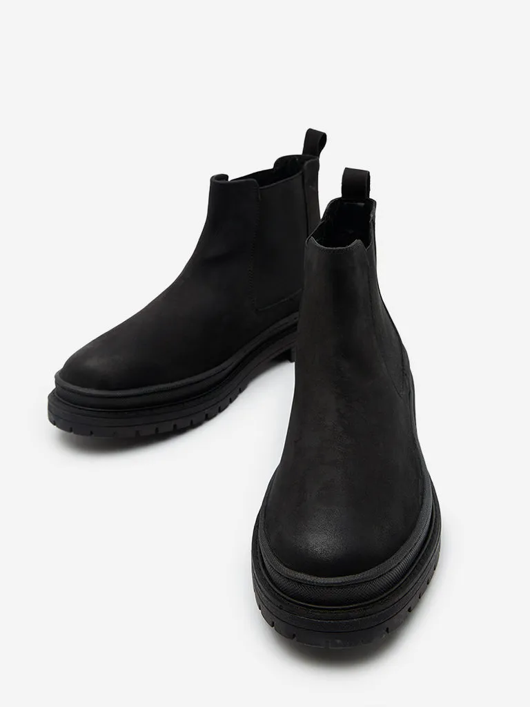 SOLEPLAY Black Chunky Chelsea Boots