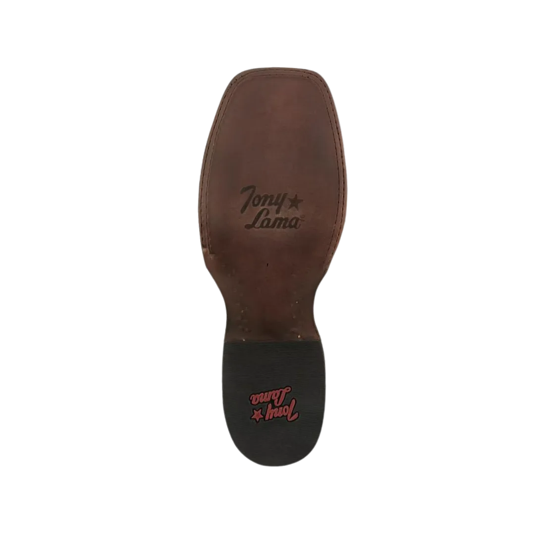 Tony Lama Men's Marfa Caiman Bone Square Toe Boot