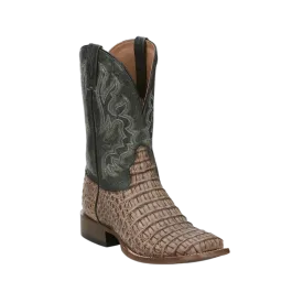 Tony Lama Men's Marfa Caiman Bone Square Toe Boot