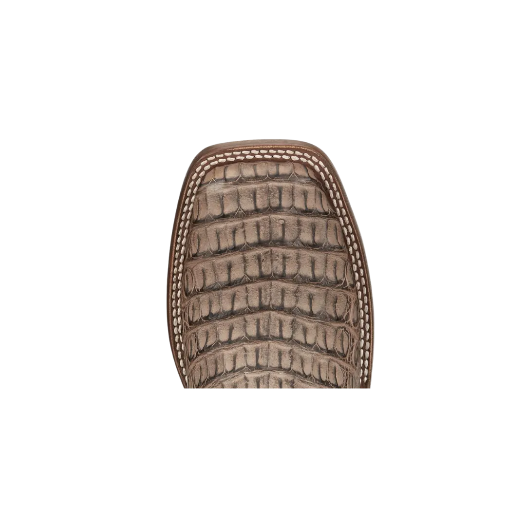 Tony Lama Men's Marfa Caiman Bone Square Toe Boot