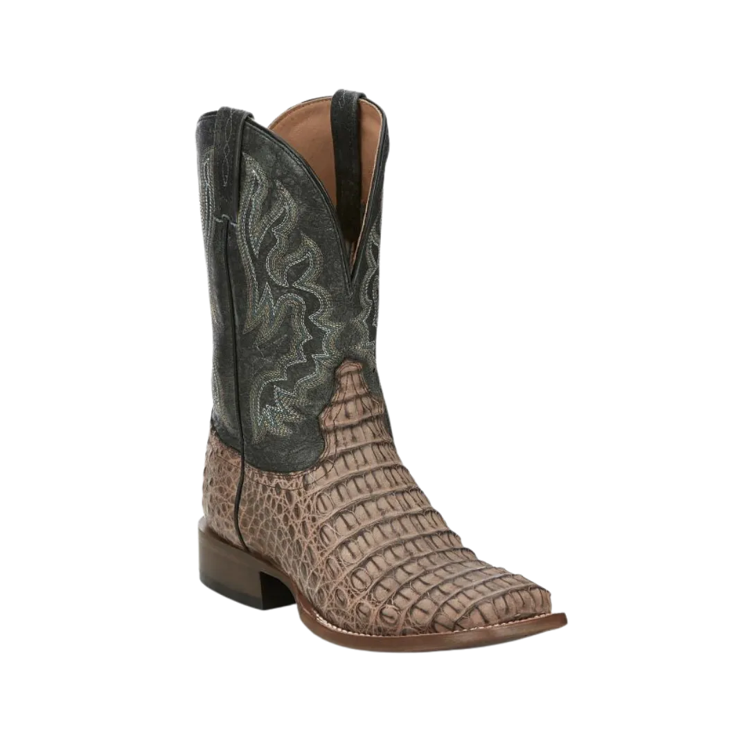 Tony Lama Men's Marfa Caiman Bone Square Toe Boot
