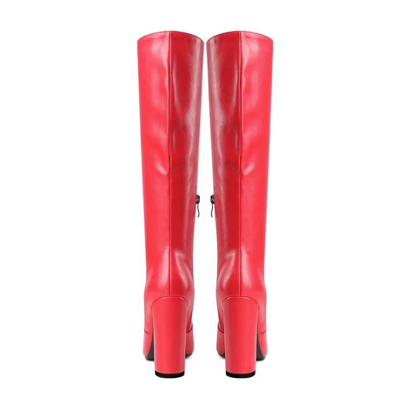 Western knee high boots