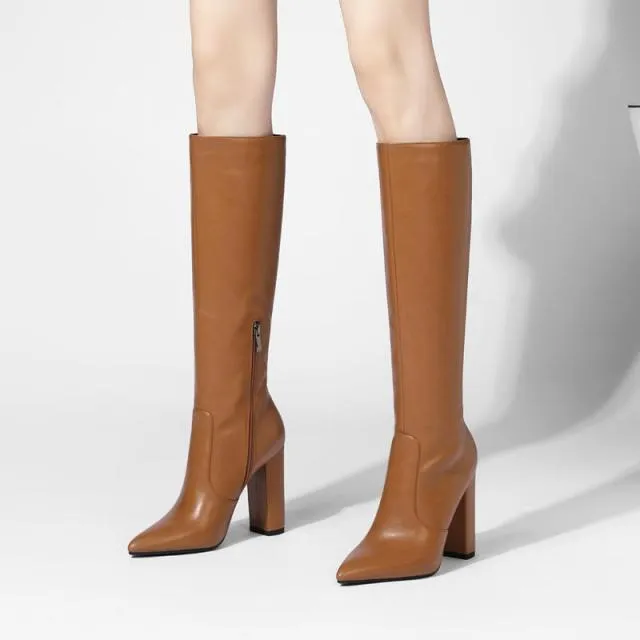 Western knee high boots